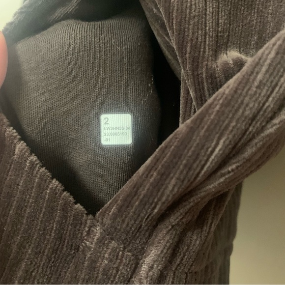 Lululemon Scuba Track Jacket *Velvet Cord Espresso Brown Size 2 - Picture 9 of 14